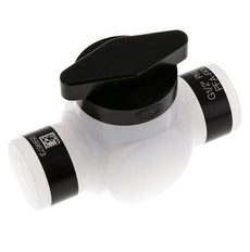 PFA 2-way Ball Valve G 1/2'' FKM Vacuum