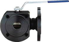 Flanged Ball Valve 3-Way L-port DN15 PN16 Steel Reduced Bore
