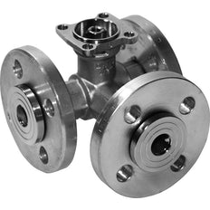 Belimo 3-Way Characterized Valve DN20 Flange Kvs6.3 24VAC/DC 90s 2/3-point 5Nm IP54 SPDT R7020R6P3-B1/LR24A-S