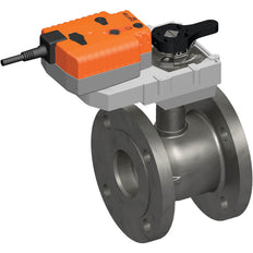 Belimo Characterized Valve DN65 Flange Kvs63 24VAC/DC Fail-Safe NC/NO 150s 0-10V 40Nm IP54 R6065W63-S8/GRK24A-SZ-5