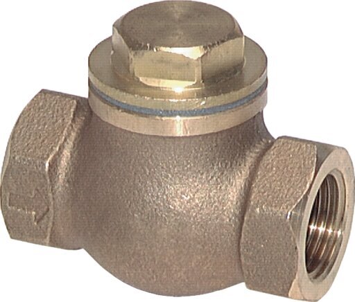 G 2'' Red Brass Lift Check Valve 20 bar (290 psi) Heavy Duty