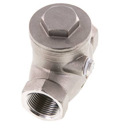 G 3/4'' Stainless Steel Swing Check Valve 16 bar (232 psi) Metal Seal