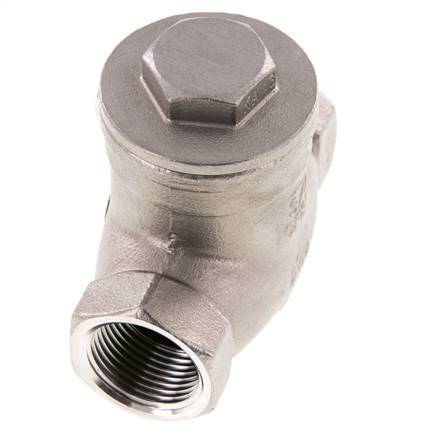 G 3/4'' Stainless Steel Swing Check Valve 16 bar (232 psi) Metal Seal
