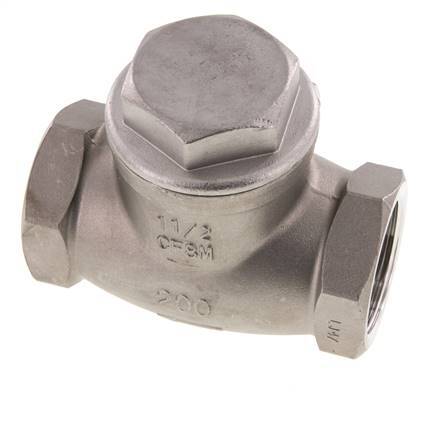 G 3'' Stainless Steel Swing Check Valve 16 bar (232 psi) Metal Seal