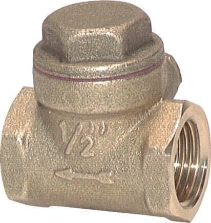 G 4'' Brass Swing Check Valve 8 bar (116 psi) Metal Seal