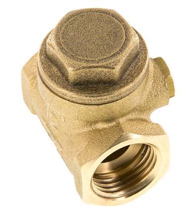 G 1/2'' Brass Swing Check Valve 12 bar (174 psi) NBR Soft Seal