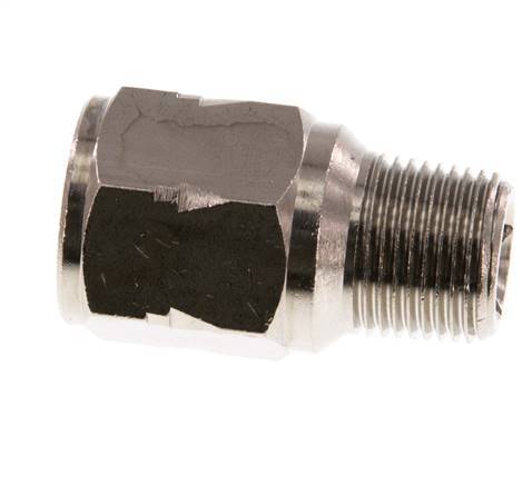 R/Rp 3/8'' M/F Mini Check Valve Nickel-Plated Brass 10 bar (145 psi) NBR With Spring