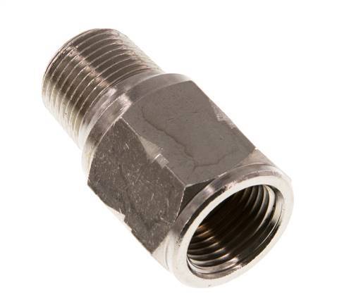 R/Rp 3/8'' M/F Mini Check Valve Nickel-Plated Brass 10 bar (145 psi) NBR With Spring