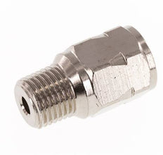 R/Rp 1/4'' M/F Mini Check Valve Nickel-Plated Brass 10 bar (145 psi) NBR No Spring