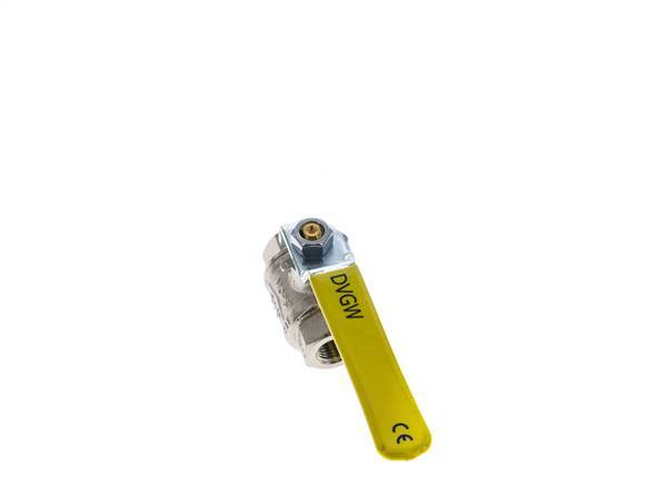 Rp 1/4 inch 2-Way Oxygen Brass Ball Valve PN 63