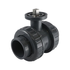 32mm 2-Way PVC Ball Valve ISO-Top Socket - 614 - VDL