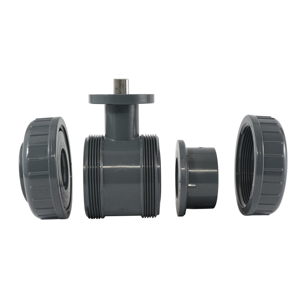 32mm 2-Way PVC Ball Valve ISO-Top Socket - 614 - VDL