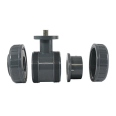 32mm 2-Way PVC Ball Valve ISO-Top Socket - 614 - VDL