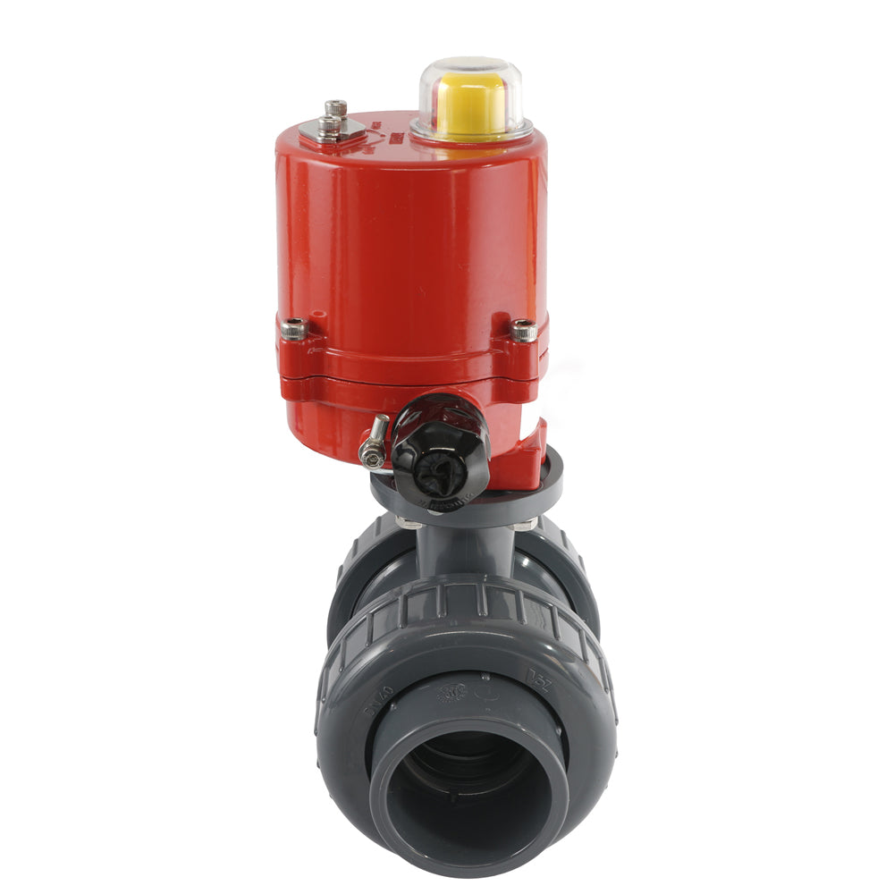 32mm 120V AC VDL 2-way PVC Electrical ball valve