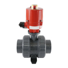 63mm 120V AC VDL 2-way PVC Electrical ball valve