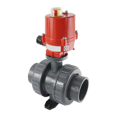 63mm 24V DC VDL 2-way PVC Electrical ball valve