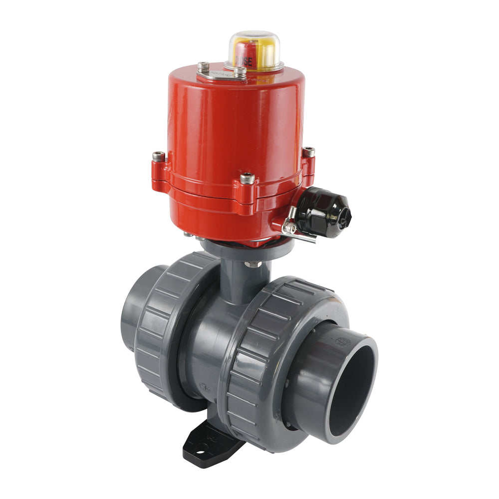 63mm 12V DC VDL 2-way PVC Electrical ball valve